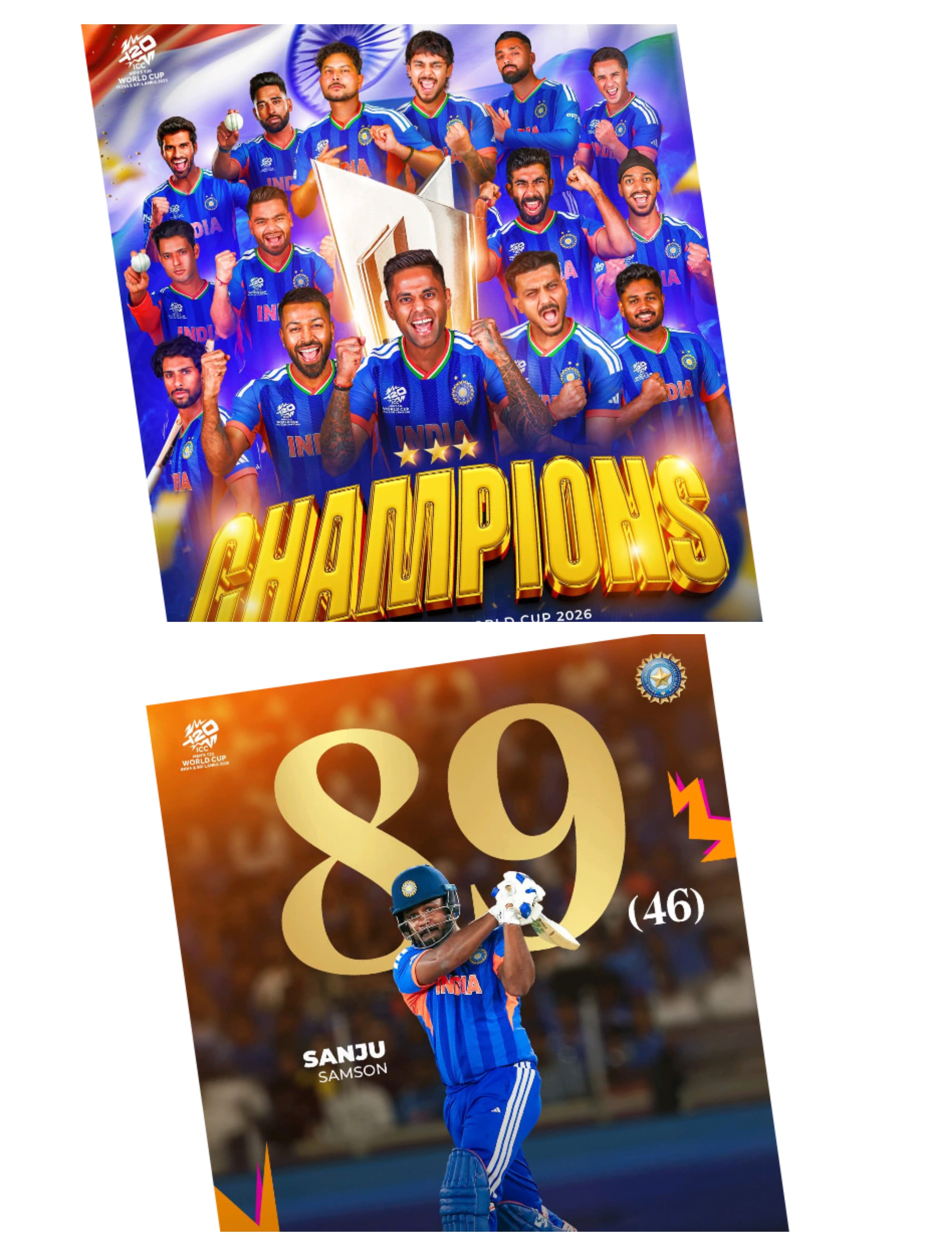 മലയാളി ഡാ.. സഞ്ജുവിന്റെ കരുത്തിൽ ലോക കിരീടം നിലനിർത്തി ടീം ഇന്ത്യ.