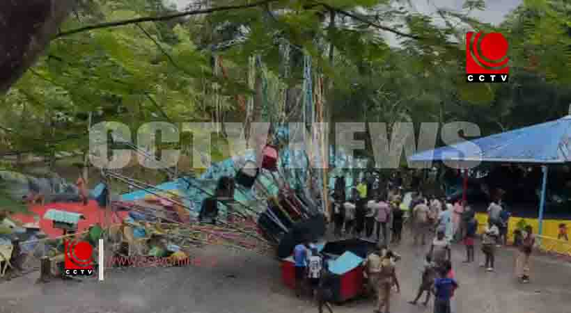 തിരുവനന്തപുരം അമ്യുസ്മെന്റ് പാര്ക്കില് റൈഡ് പൊട്ടി വീണ് അപകടം