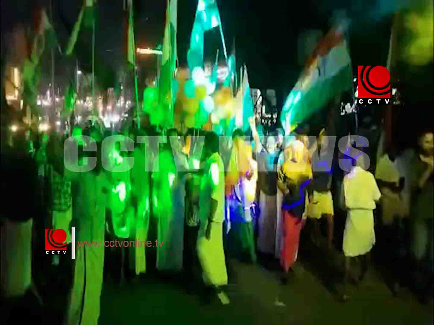 യു.ഡി.എഫ് സര്ക്കാരിന് അഭിവാദ്യമര്പ്പിച്ചുകൊണ്ട് വിജയാഘോഷം സംഘടിപ്പിച്ചു