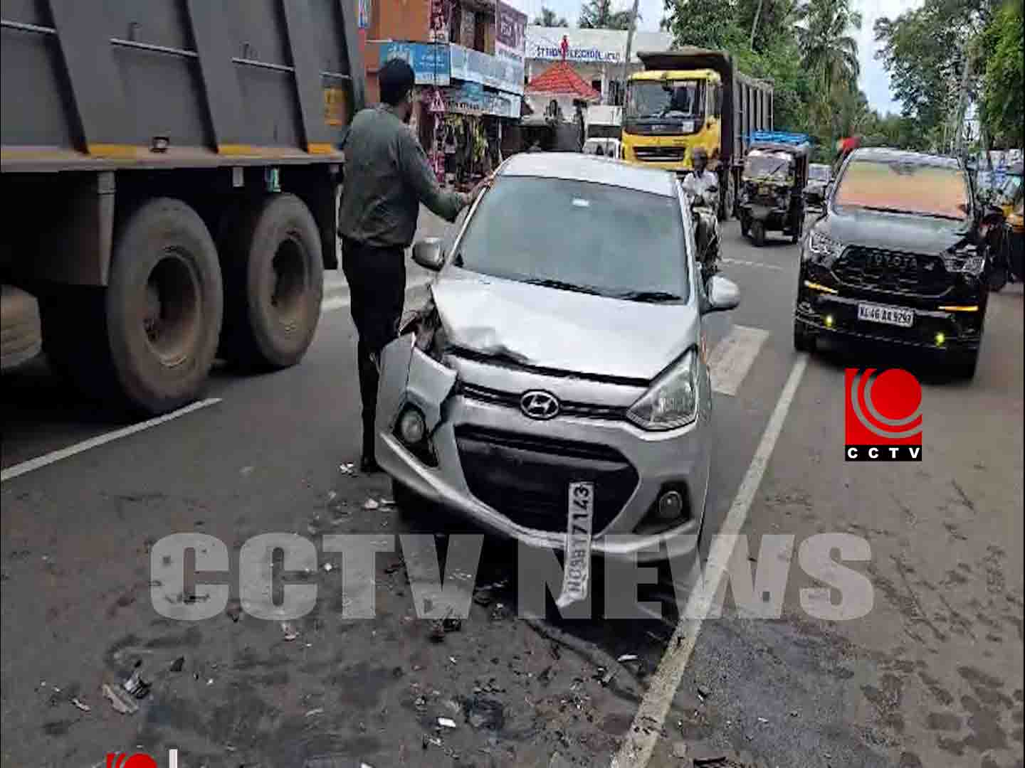 ആര്ത്താറ്റ് കാറും ബൈക്കും കൂട്ടിയിടിച്ച് അപകടം; യുവാവിനു പരിക്കേറ്റു