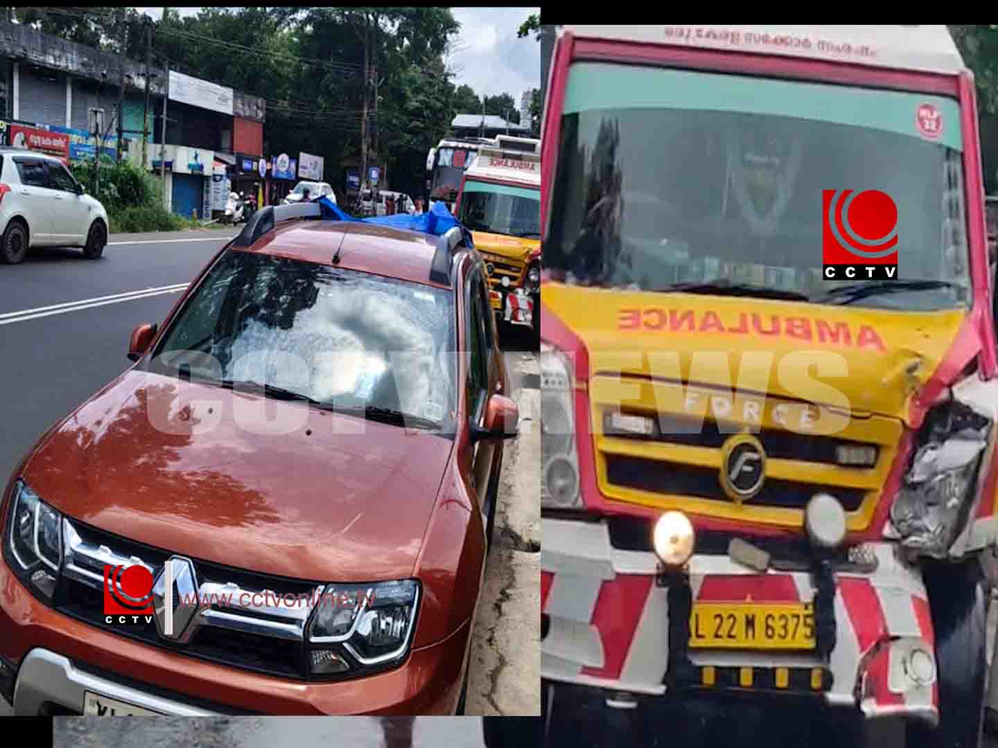 സംസ്ഥാനപാതയില് ഇടിച്ച വാഹനങ്ങള് മാറ്റിയില്ല ; പരാതിയുമായി നാട്ടുകാര്